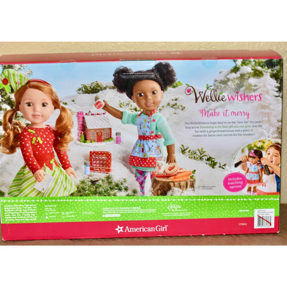 American Girl Wellie Wishers Doll Christmas Baking Gingerbread House Holiday Set - Picture 4 of 5